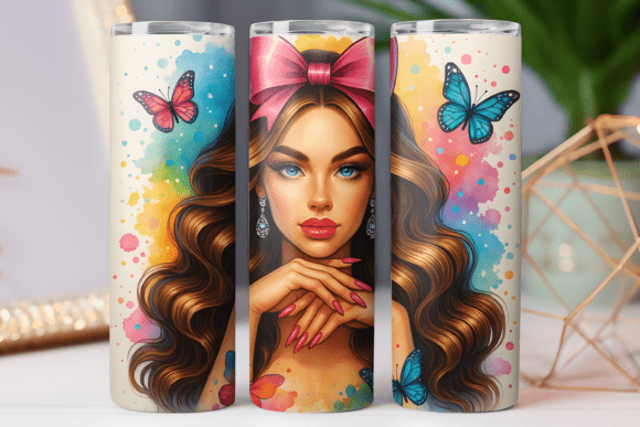 3d Nail Art Tumbler Wrap 20oz Photos Png Graphics Freebies