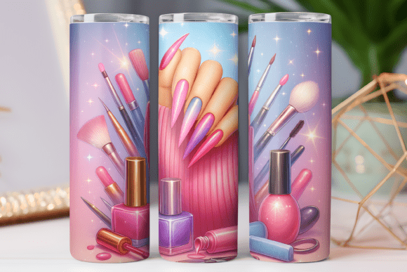 3d Nail Art Tumbler Wrap Skinny Art: Graphics and Tumbler Wraps