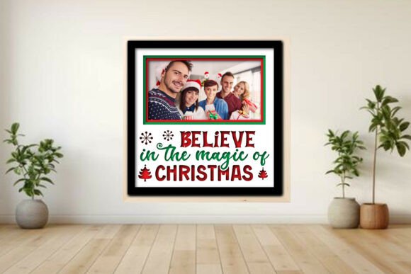 Christmas Photo Frame Shadow Graphics for Crafts