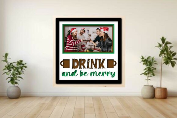 Drink and Be Merry Photo Frame Shadow Graphics and Crafts Review