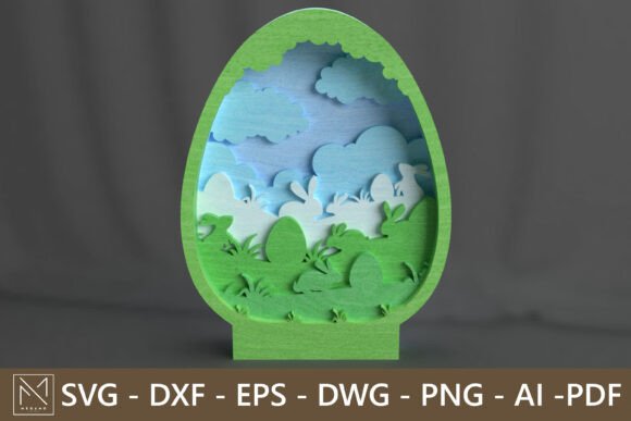 Easter Laser Cut Egg Bunny Sky 3D Review