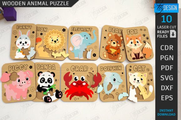 Kids Animals Puzzles Laser Cut Bundle: A Seller’s Review
