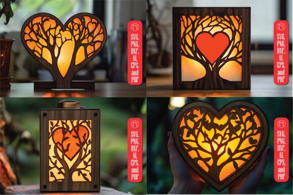 Laser Cut TREE HEARTS Shadow Box Bundle: A Brand Designer’s Review