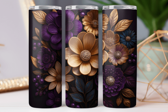 Paper Floral Tumbler Art Photo Wrap 20oz Graphics and Tumbler Wraps Review