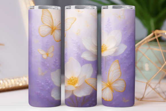 Paper Floral Tumbler Art Png Wrap 20oz Review