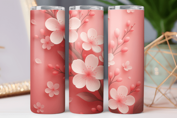 Paper Floral Tumbler Wrap Design Skinny Graphics Review