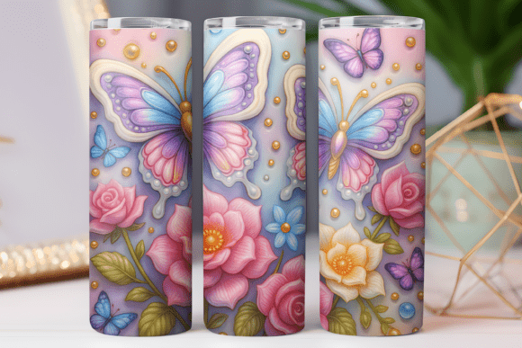 Paper Floral Tumbler Wrap Photo Png Art Graphics and Tumbler Wraps