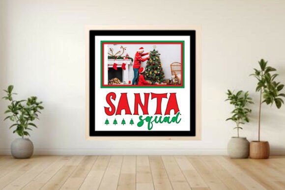 Santa Squad Photo Frame Shadow Graphics and Crafts Review